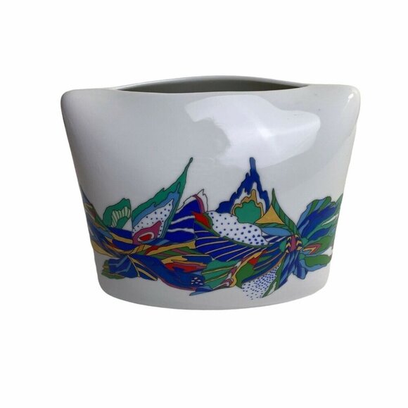 Brigette Deoge for Rosenthal, Germany Mid Century Pillow Vase Bright Colored 70s - Picture 2 of 6